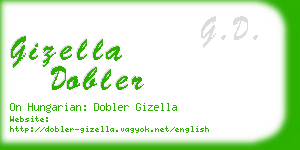 gizella dobler business card